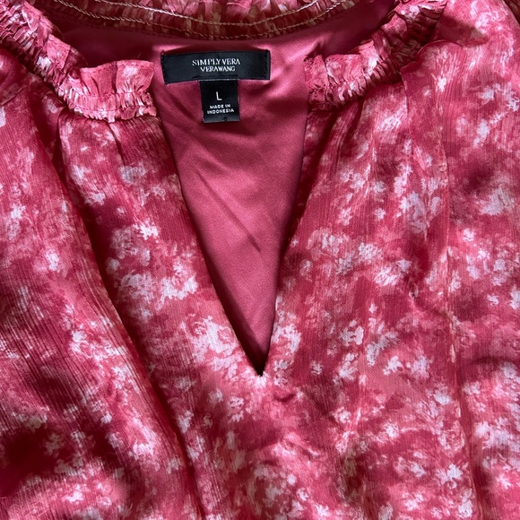 SIMPLY VERA
VERAWANG asymmetrical long sleeve dress size large - Picture 2 of 9